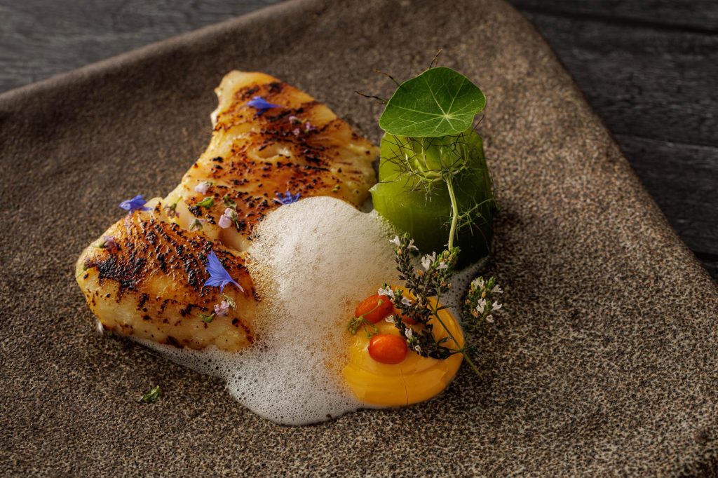 Caramelised black cod